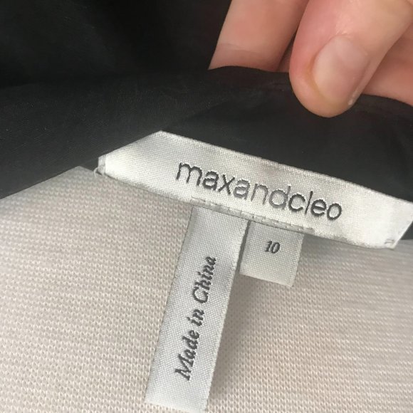 max and cleo Little Black Dress; straps removable - Size 10 - Picture 5 of 5